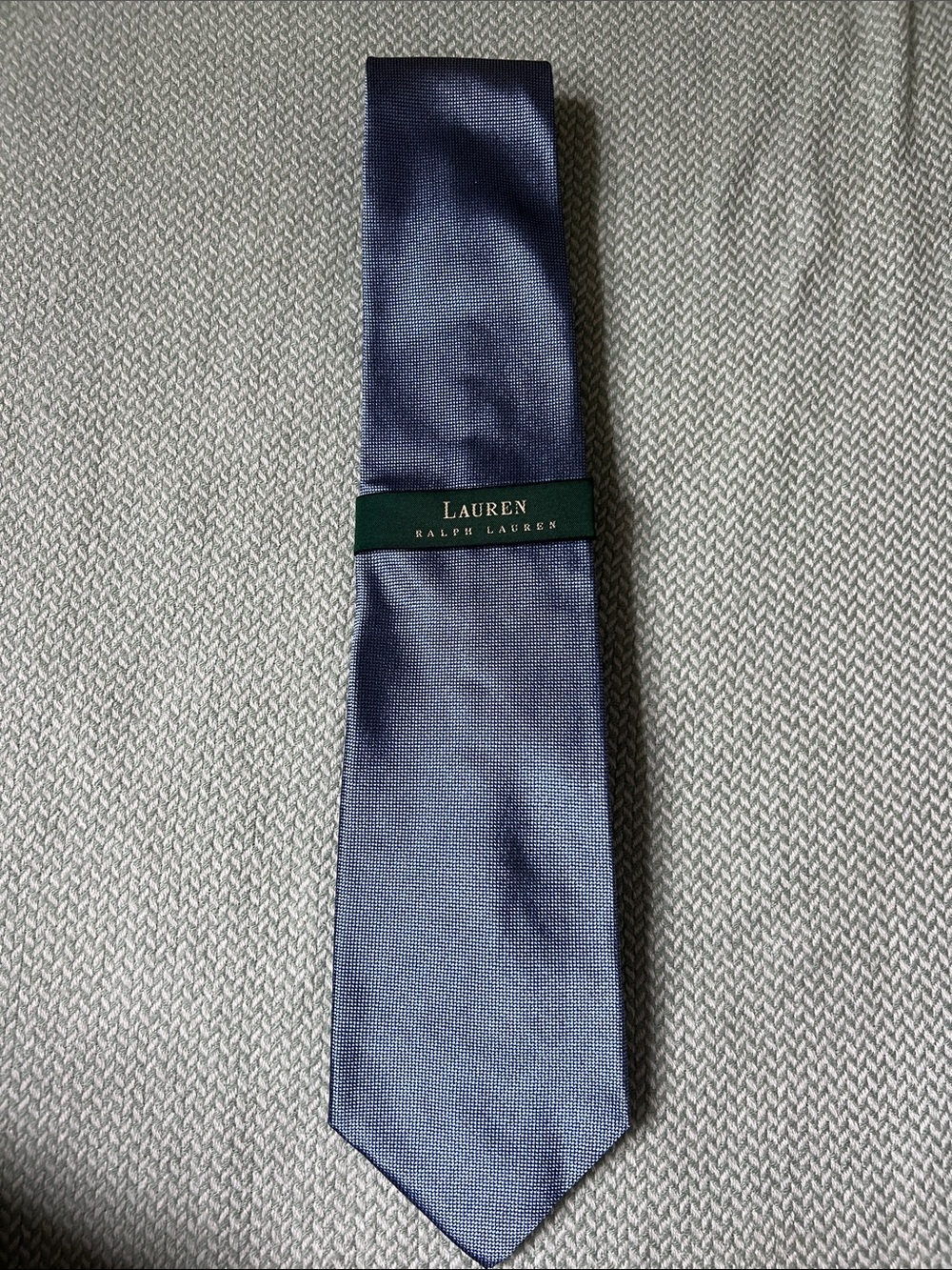 Lauren Ralph Lauren Men's Navy Textured Silk Tie